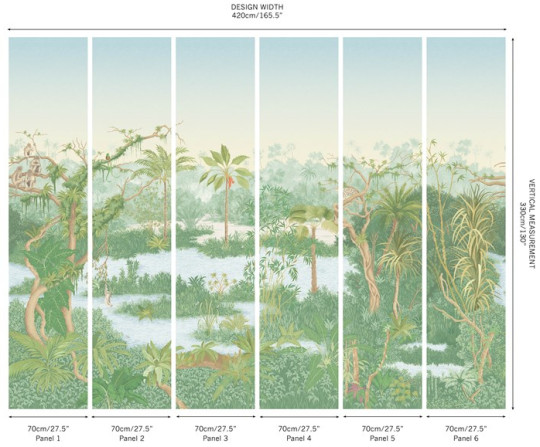 Manuel Canovas Wandbild Borneo - Printemps