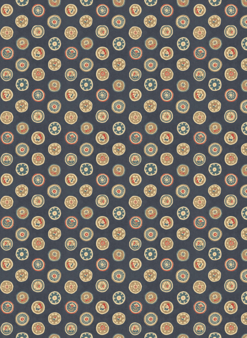 GP & J Baker Tapete Court Buttons - Indigo