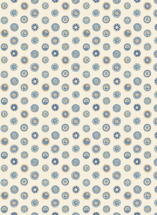 GP & J Baker Tapete Court Buttons - Blue