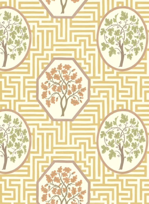 GP & J Baker Tapete Royal Maze - Ochre