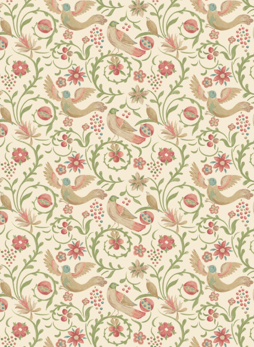 GP & J Baker Tapete Royal Court - Pink/ Green
