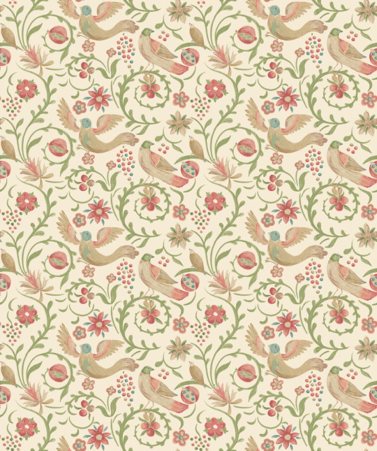 GP & J Baker Tapete Royal Court - Pink/ Green