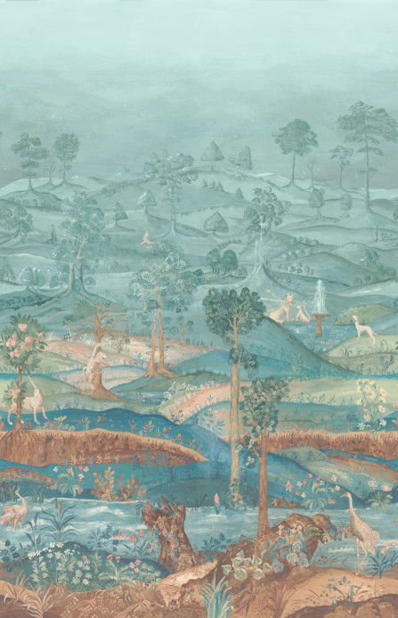 GP & J Baker Tapete Royal Park - Teal