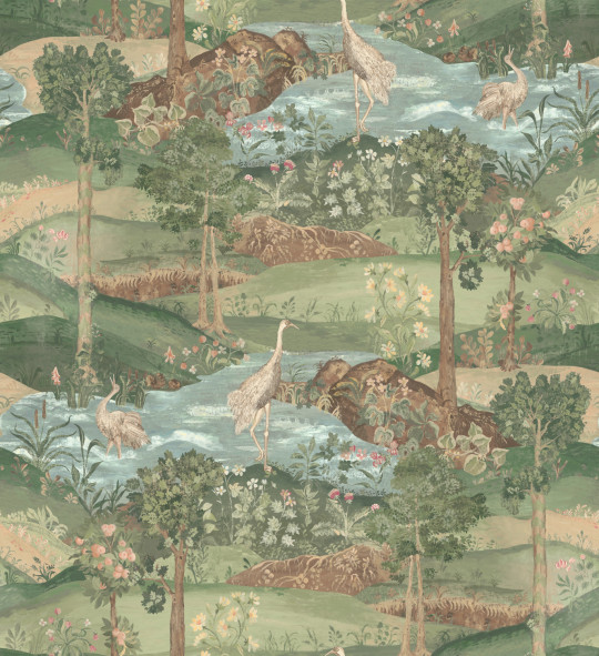 GP & J Baker Tapete Palace Tapestry - Royal Green