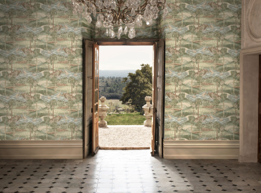 GP & J Baker Tapete Palace Tapestry - Royal Green