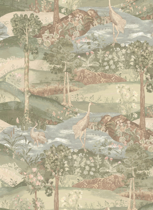 GP & J Baker Tapete Palace Tapestry - Antique