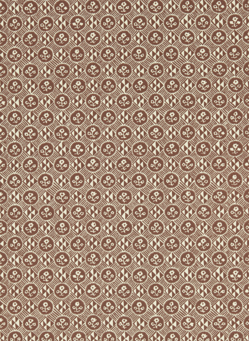 Zoffany Tapete Diamonds & Flowers - Bordeaux