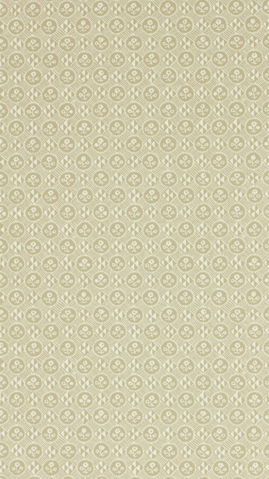 Zoffany Tapete Diamonds & Flowers - Linen