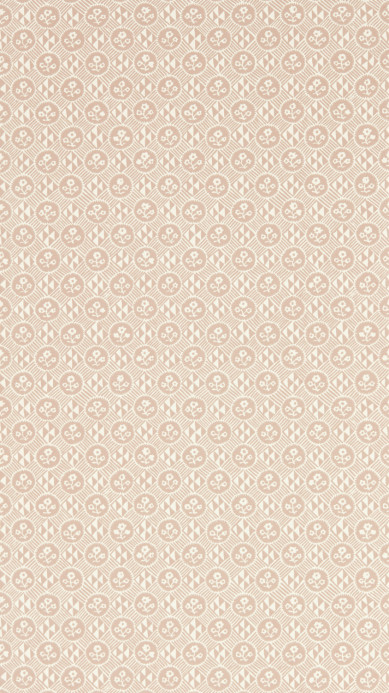 Zoffany Tapete Diamonds & Flowers - Tuscan Pink
