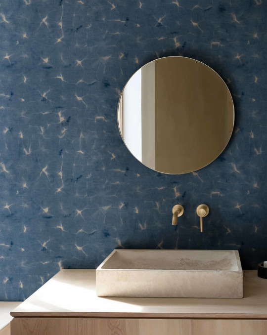 Coordonné Papier peint Kanoko - Indigo