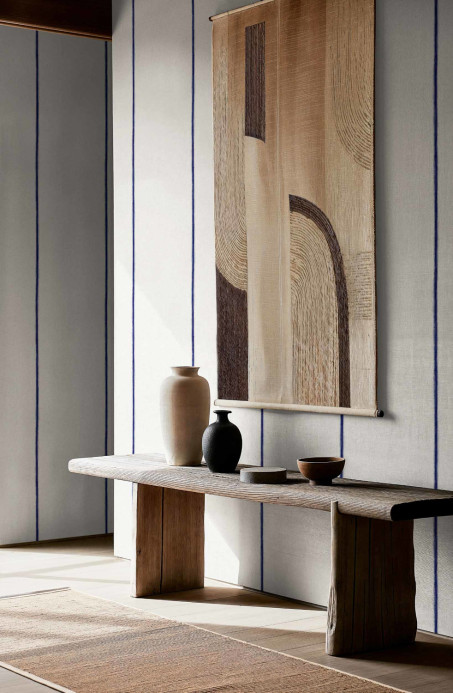 Coordonné Papier peint Yuki - Indigo