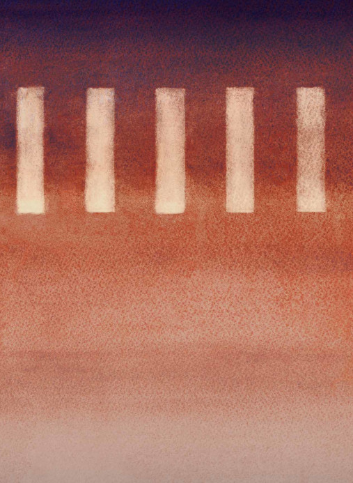 Coordonné Papier peint panoramique Taki - Prune