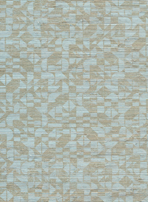 Arte Papier peint Cyperus - Blue/ Silver