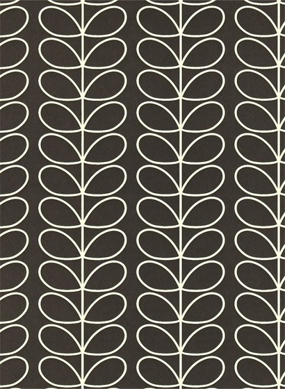 Retrotapete Linear Stem von Harlequin - Schwarz