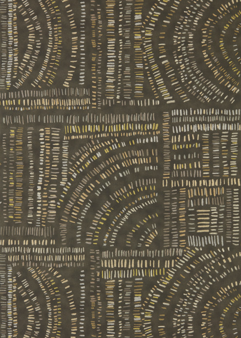 Harlequin Tapete Frescoes - Charcoal/ Chalk/ Limestone