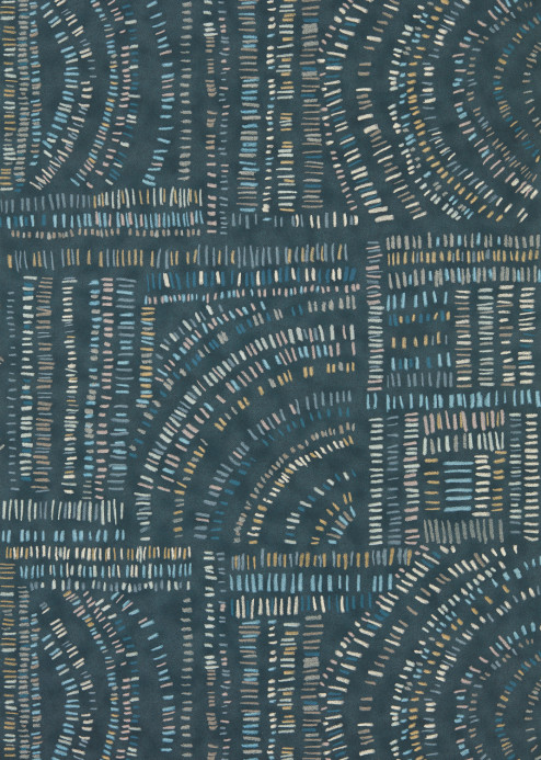 Harlequin Tapete Frescoes - Sapphire/ Kyanite/ Quartz