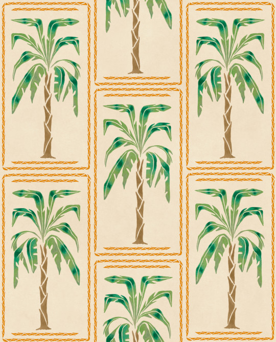 Coordonné Tapete Veraneo - Kumquat