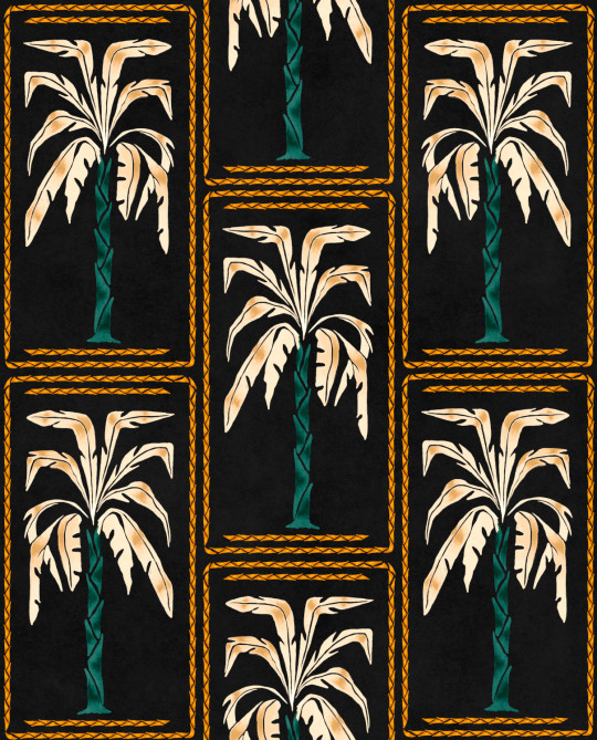 Coordonné Tapete Veraneo - Noir