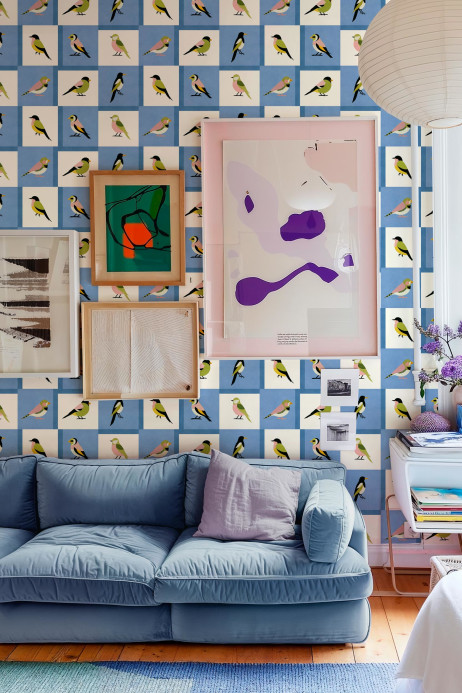 Coordonné Tapete Like a Bird - Blue