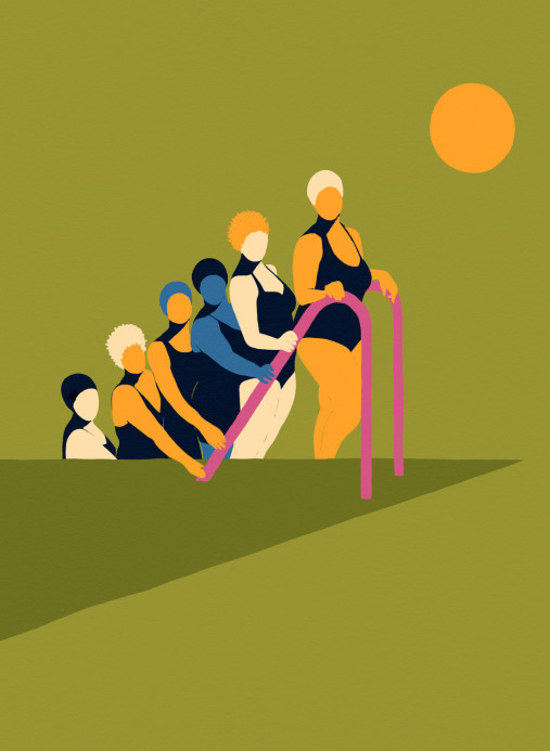 Coordonné Wandbild Equilibrio - Pistachio