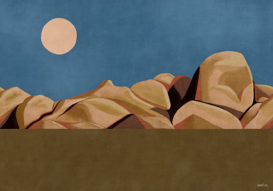 Coordonné Wandbild Escapada - Natural