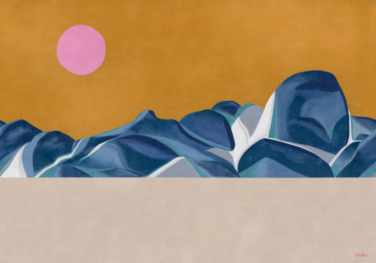 Coordonné Wandbild Escapada - Golden