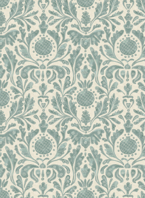 Nina Campbell Tapete Castellane - Aqua