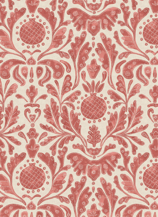 Nina Campbell Tapete Castellane - Brique