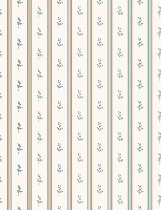 Nina Campbell Tapete Anduze - Aqua/ Beige