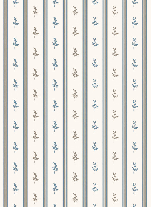 Nina Campbell Tapete Anduze - Blue/ Chocolate