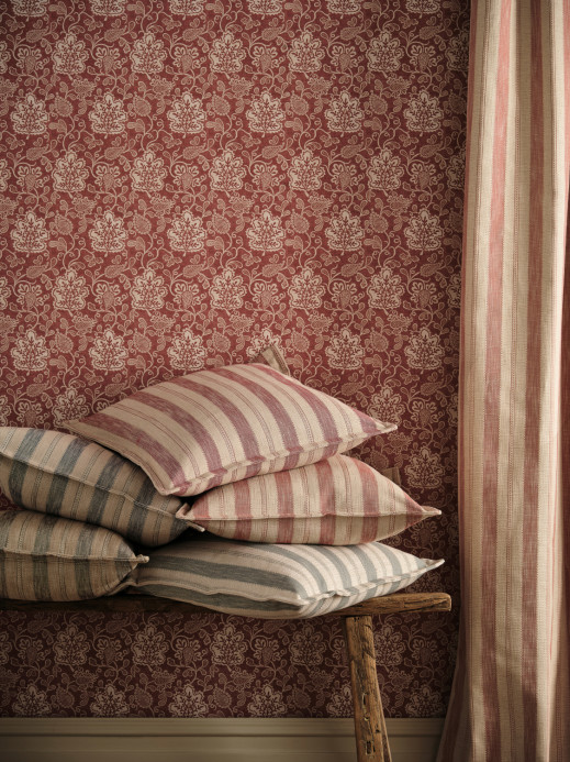 Nina Campbell Tapete Annecy - Red