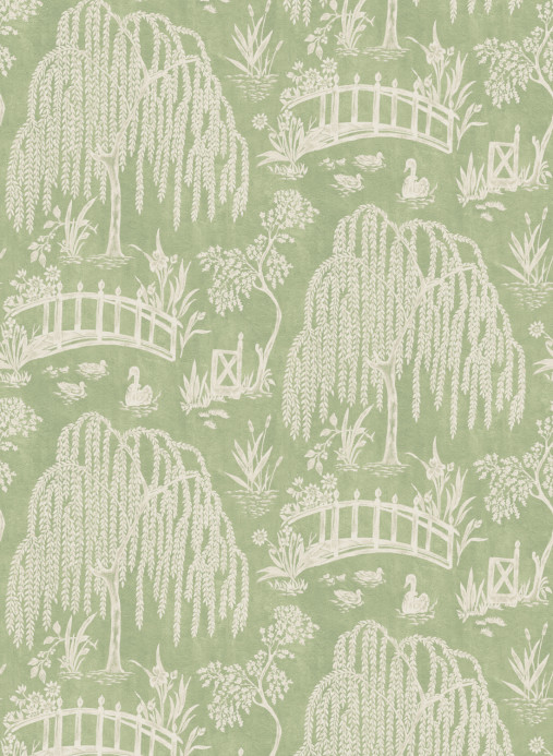 Nina Campbell Tapete Les Saules - Green