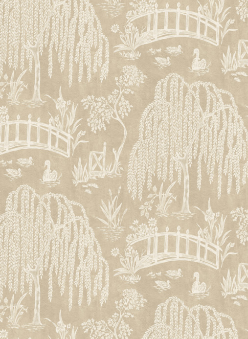 Nina Campbell Tapete Les Saules - Beige