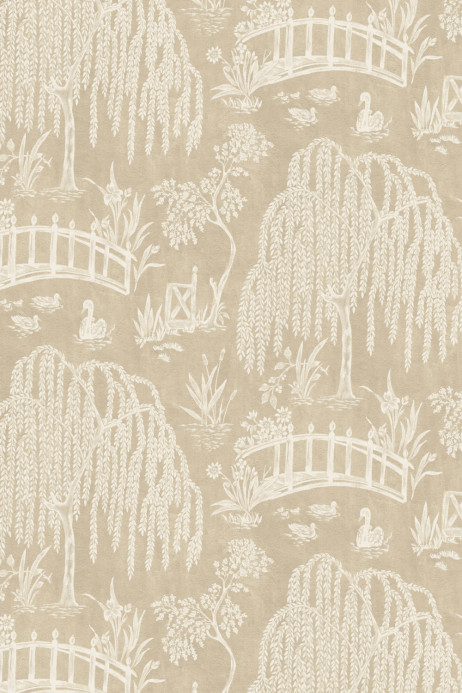 Nina Campbell Tapete Les Saules - Beige