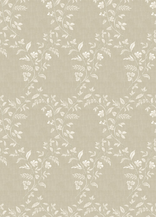 Nina Campbell Tapete Hollingbourne Trellis - Linen