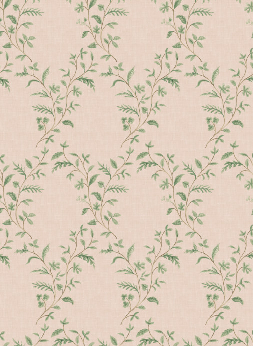 Nina Campbell Tapete Hollingbourne Trellis - Pink
