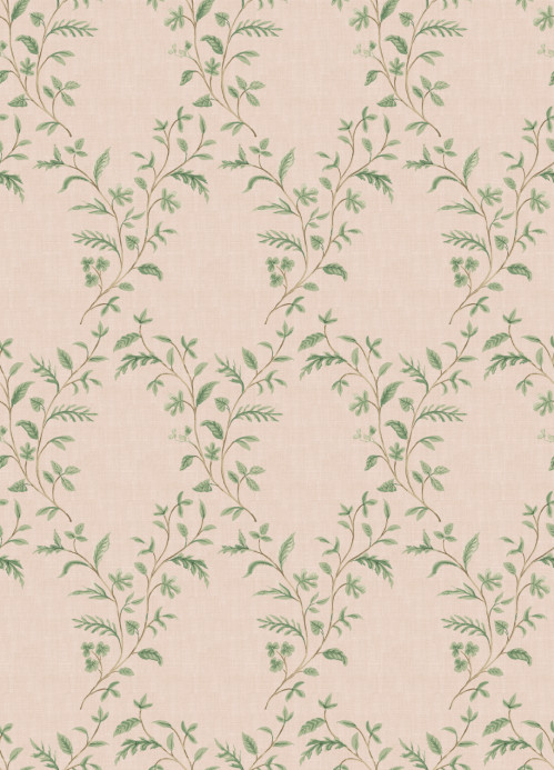 Nina Campbell Tapete Hollingbourne Trellis - Pink