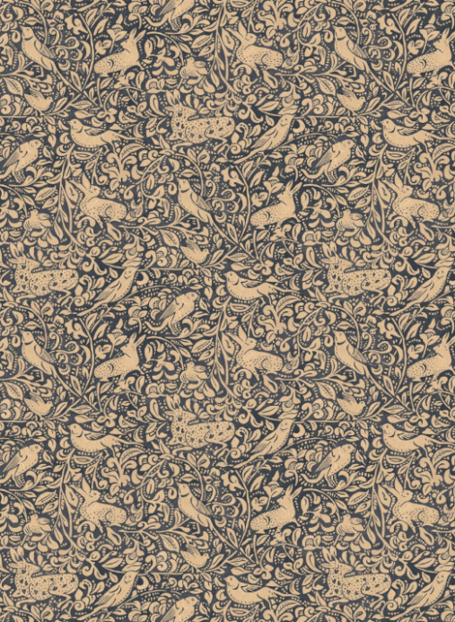 Mulberry Home Wallpaper Hedgerow - Indigo