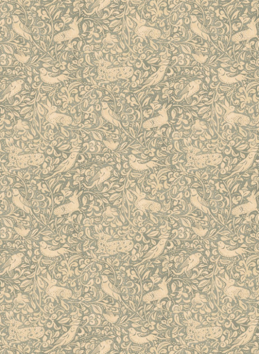 Mulberry Home Wallpaper Hedgerow - Soft Teal