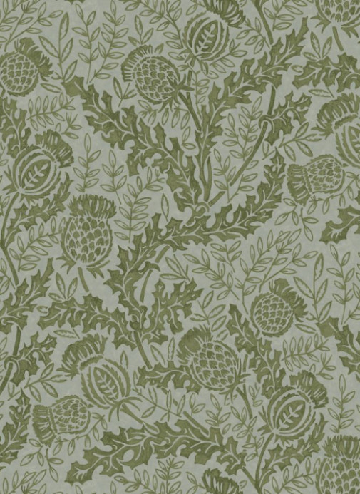 Mulberry Home Carta da parati Mulberry Thistle - Green/ Teal
