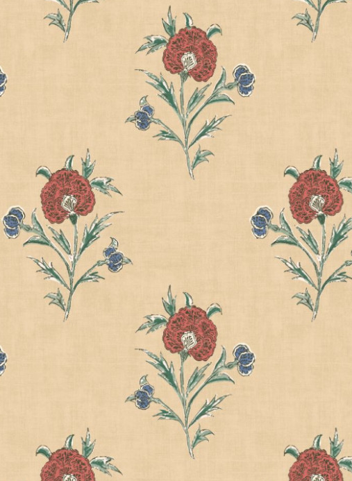 Mulberry Home Papier peint Somerton - Red/ Green