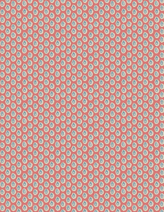 GP & J Baker Tapete Dotty - Red/ Blue