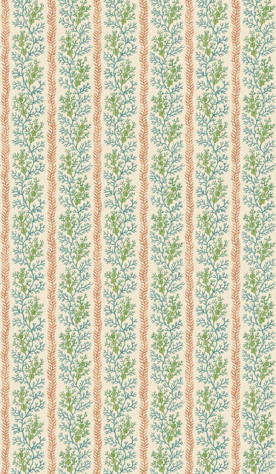 GP & J Baker Tapete Symington - Teal/ Red
