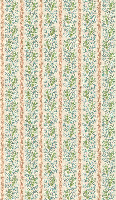 GP & J Baker Tapete Symington - Teal/ Red