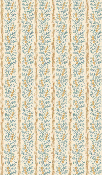 GP & J Baker Tapete Symington - Ochre/ Blue