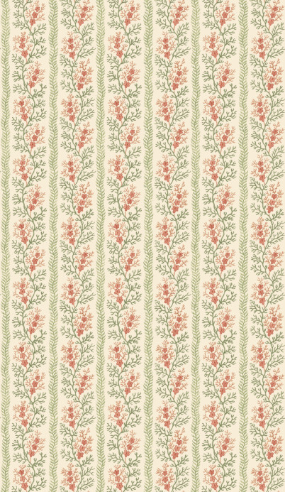 GP & J Baker Tapete Symington - Green/ Red