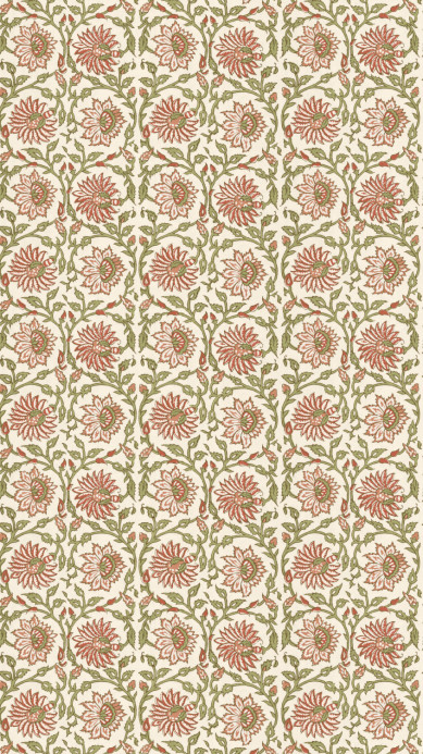 GP & J Baker Tapete Cecily - Red/ Green