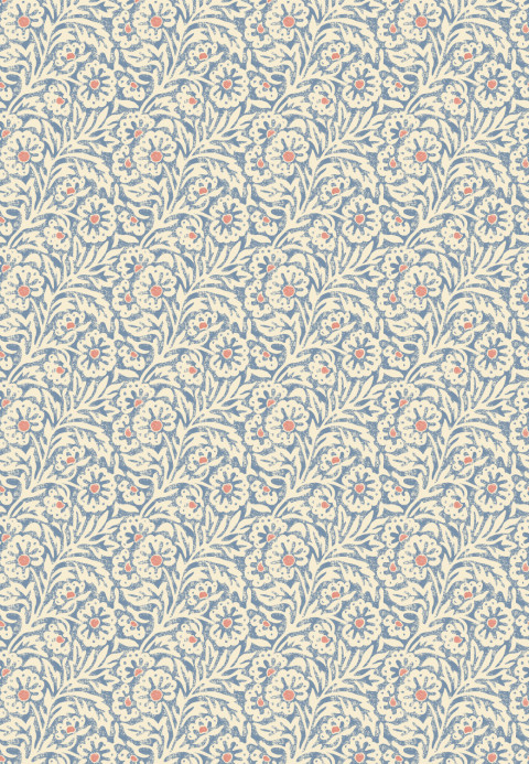 GP & J Baker Tapete Flower Patch - Blue