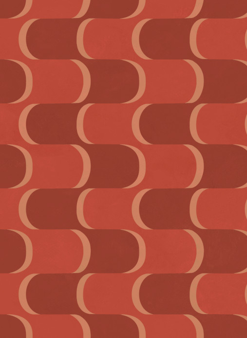 Tres Tintas Carta da parati Copacabana - Terracota