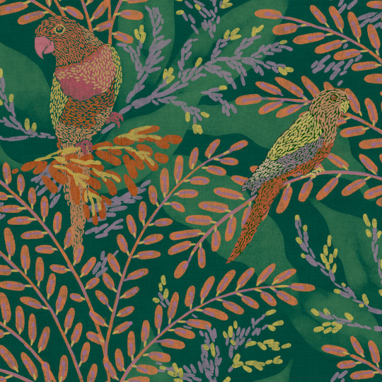 Tres Tintas Tapete Guacamayos - Turquesa